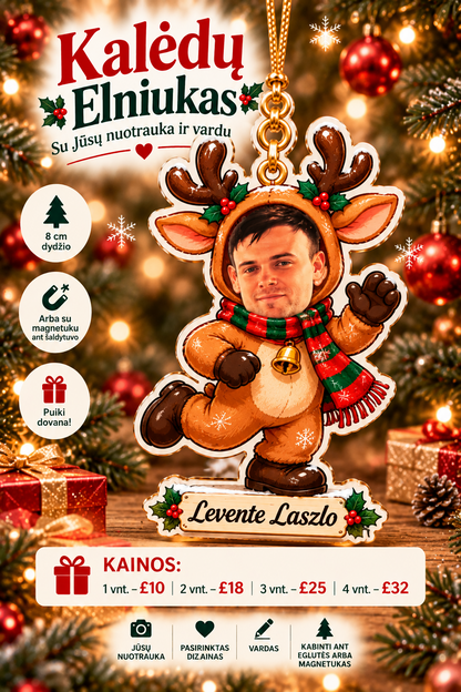 Kalėdų elniuko žaisliuko dizainas