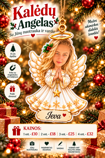 Kalėdų angelo žaisliuko dizainas