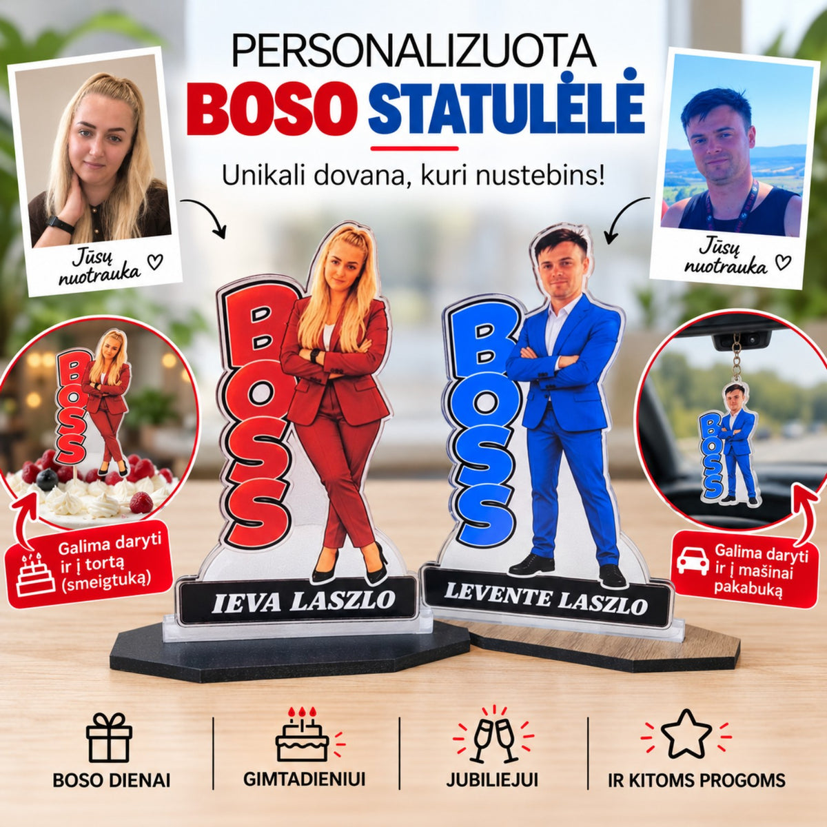 Personalizuotos Boso statulėlės